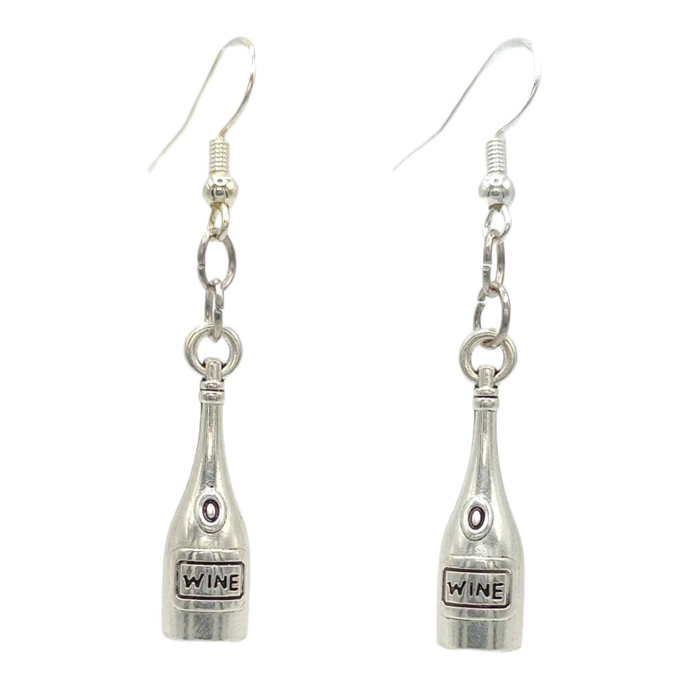 Wine Bottle Dangle Earrings – Fun Wine Lover Jewelry